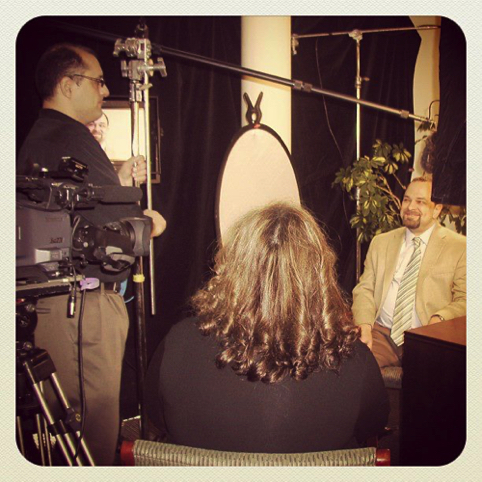 Ismael being Interviewed by Catholic Health Association