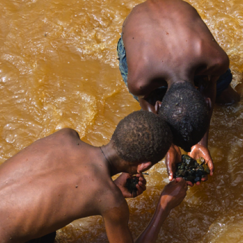 Boys in Ethiopian river