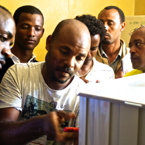 Anesthesia machine maintenance training in Ethiopia